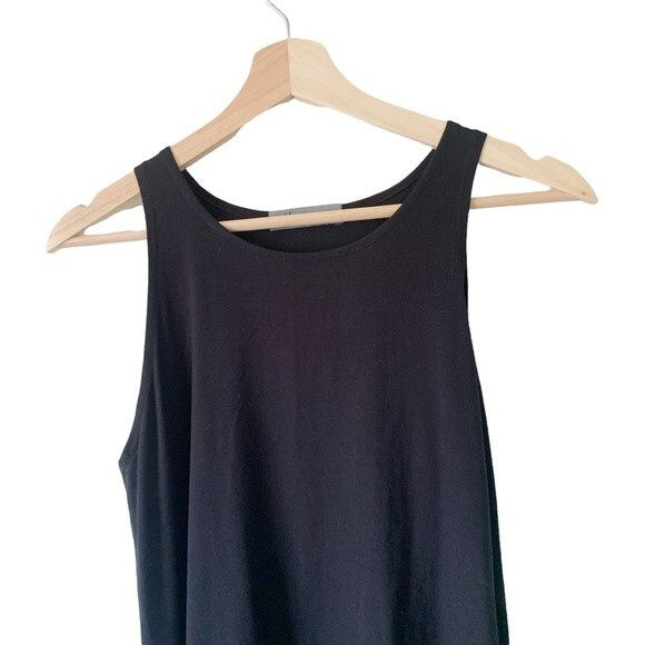 AVIVIT YIZHAR Black Casual Sleeveless Tunic Side Slits Size 1 (US 10-12) - Picture 10 of 11